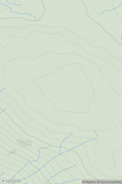Thumbnail image for Taobh Dubh [Morvern and Kingairloch] showing contour plot for surrounding peak